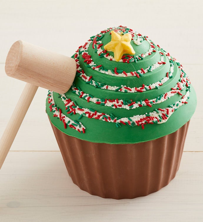 Simply Chocolate Breakable Christmas Cupcake